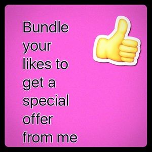 Add your likes to a bundle to get a deal 👍🏻